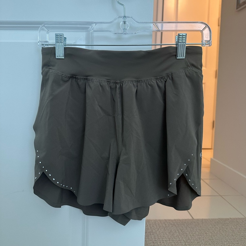 Lululemon Fast and Free Reflective High-Rise Classic-Fit Short 3" Rhino Gray